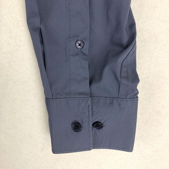 Calvin Klein Men's Size Large Blue Non-Iron Collared Button Down Dress Shirt - Picture 3 of 8